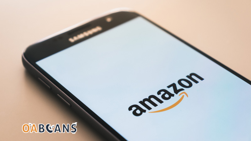 Profitability of Amazon FBA and It's logo on mobile Screen