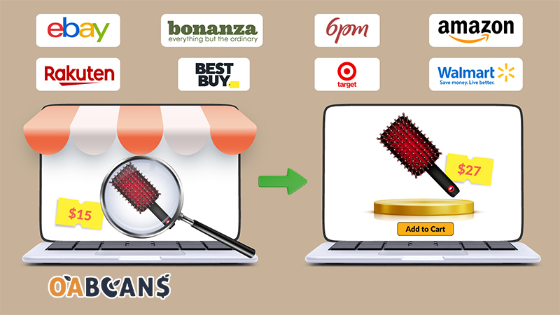 In online arbitrage you buy something from one market place and sell it with the higher price in other market place.