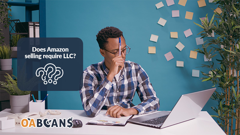 Man is thinking about what is LLC on Amazon?