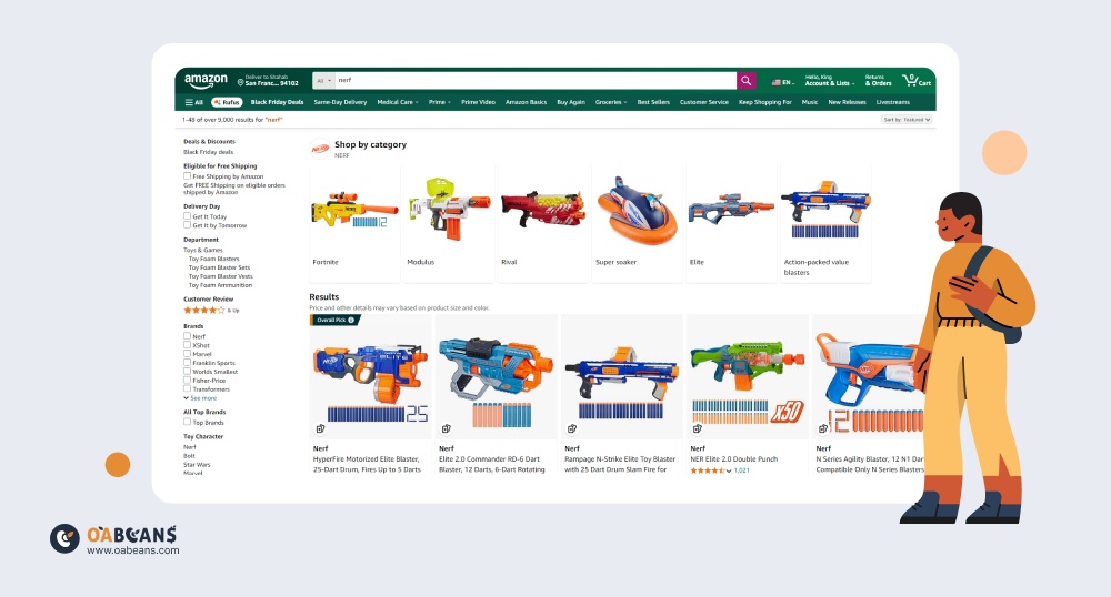 Selling nerf products on Amazon