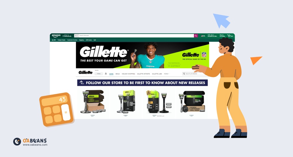 Selling Gillette products on Amazon 